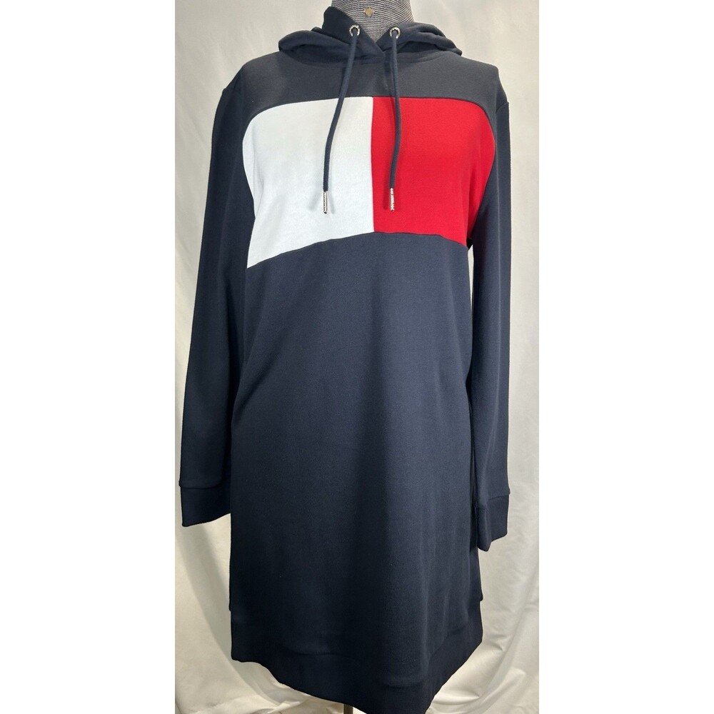 Tommy Hilfiger Color Block Hooded Dress / NWT /Women’s Size Medium